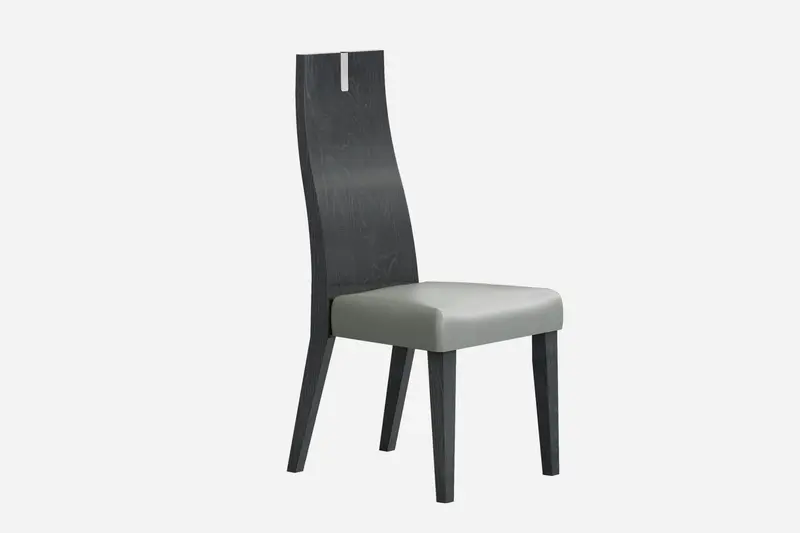 Set Of 2 Chair Faux Leather Metal Dining Chairs By Homeroots