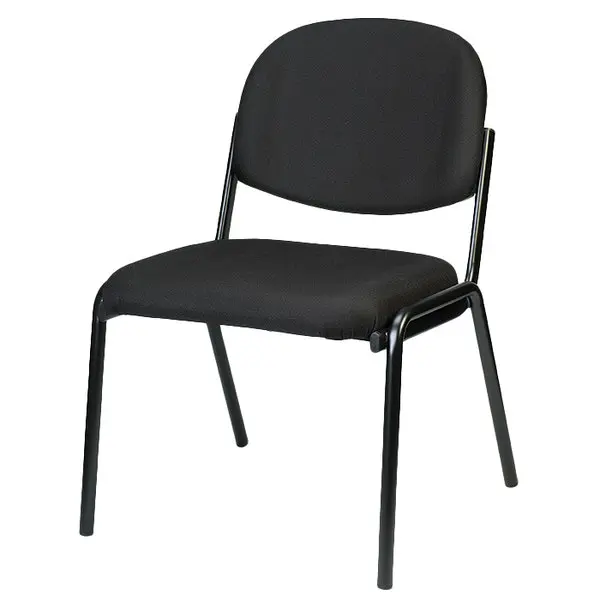 Set of 2 Deluxe Black Fabric Guest Chair By Homeroots
