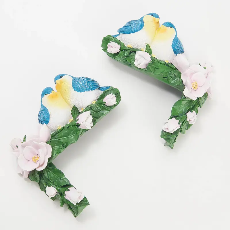 Set of 2 Door Corners, Blue Birds