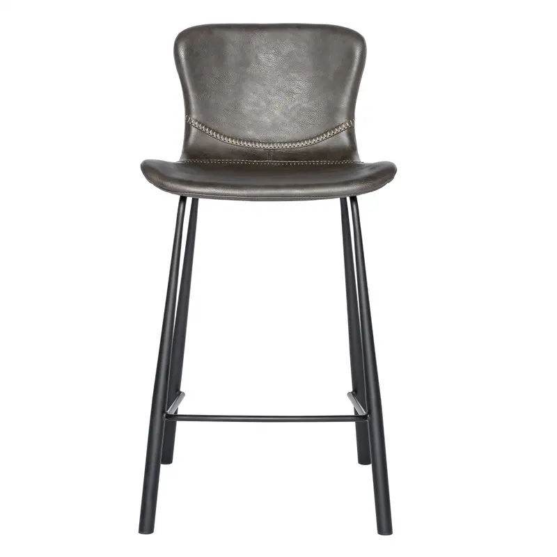 Set of Two Charcoal Counter Stools By Homeroots