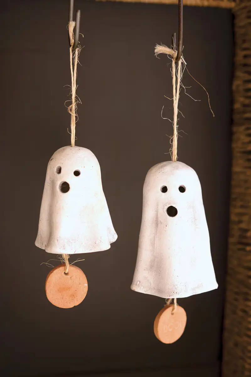 Set Of Two Hanging Ghost Chimes (Min 2) By Kalalou
