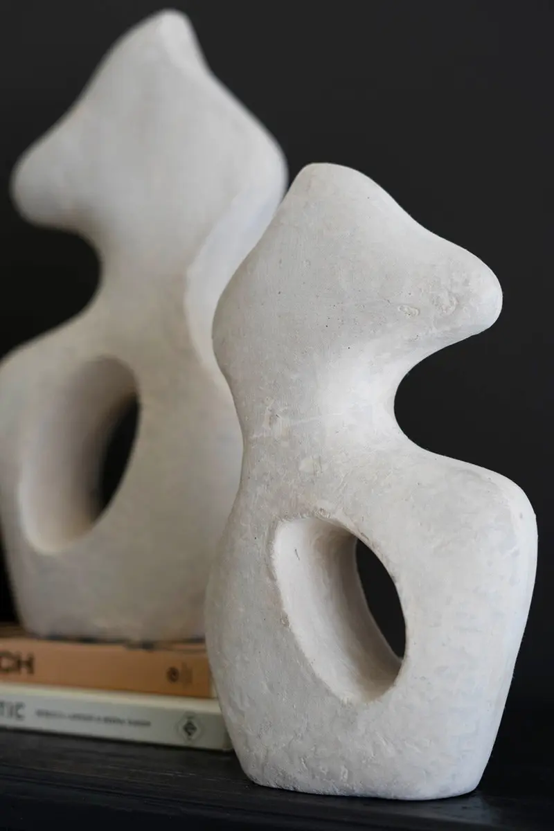 Set Of Two Paper Mache Sculptures By Kalalou