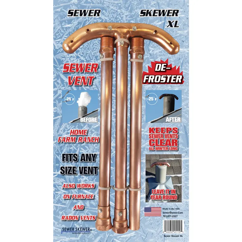 Sewer Skewer XL Copper Sewer Vent Defroster - Deal of The Week