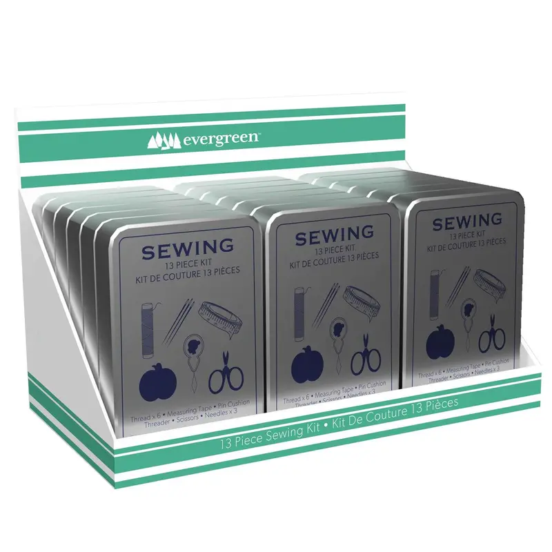 Sewing Kit with Tin Box, CDU
