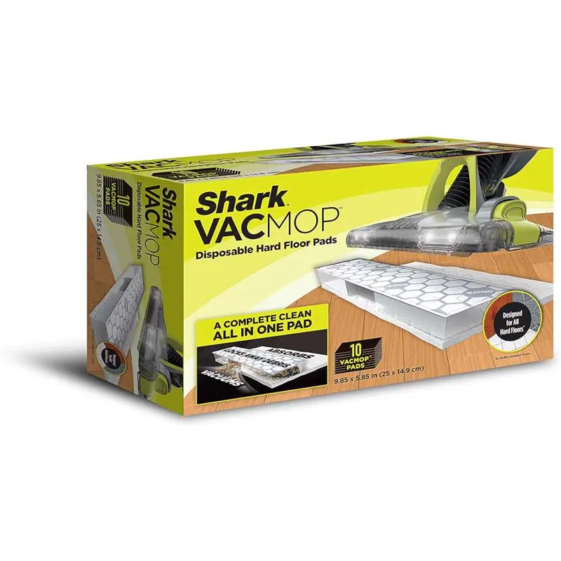Shark Vacmop 10 in. Floor Applicator Cotton Sweeping Pad 10 pk - Deal of The Week
