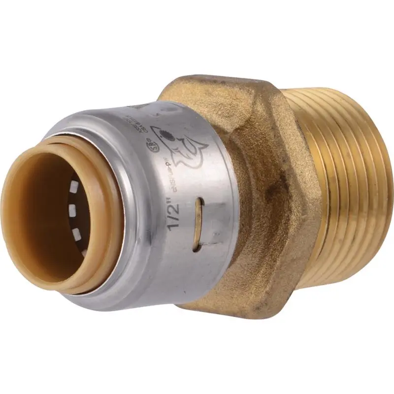 SharkBite Push to Connect 1/2 in. Male X 3/4 in. D MPT Brass Connector - Open Box