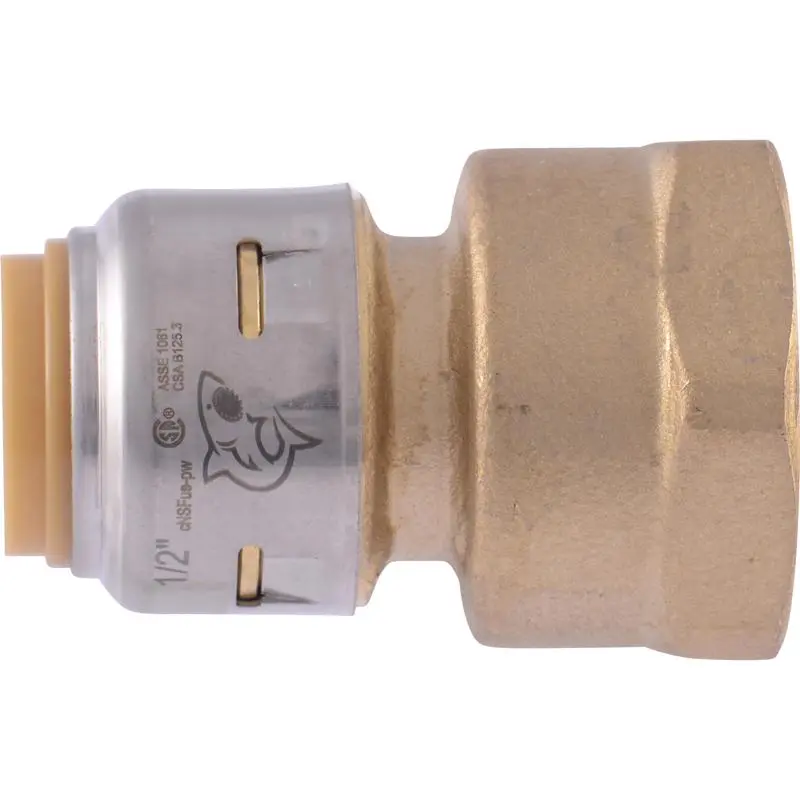 SharkBite Push to Connect 1/2 in. Push X 3/4 in. D FPT Brass Adapter - Open Box