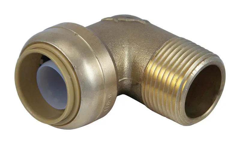 SharkBite Push to Connect 3/4 in. PTC X 3/4 in. D MNPT Brass Elbow - Open Box