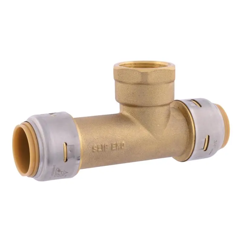 SharkBite Push to Connect 3/4 in. PTC X 3/4 in. D PTC Brass Tank Tee - Open Box