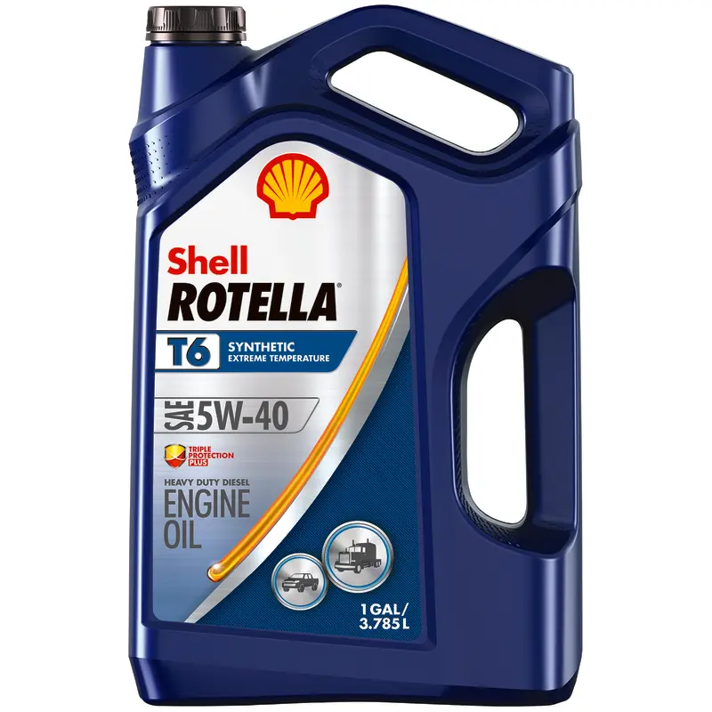 Shell Rotella T6 5W-40 4 Cycle Engine Heavy Duty Motor Oil 1 gal. (Pack of 3) - Deal of The Week