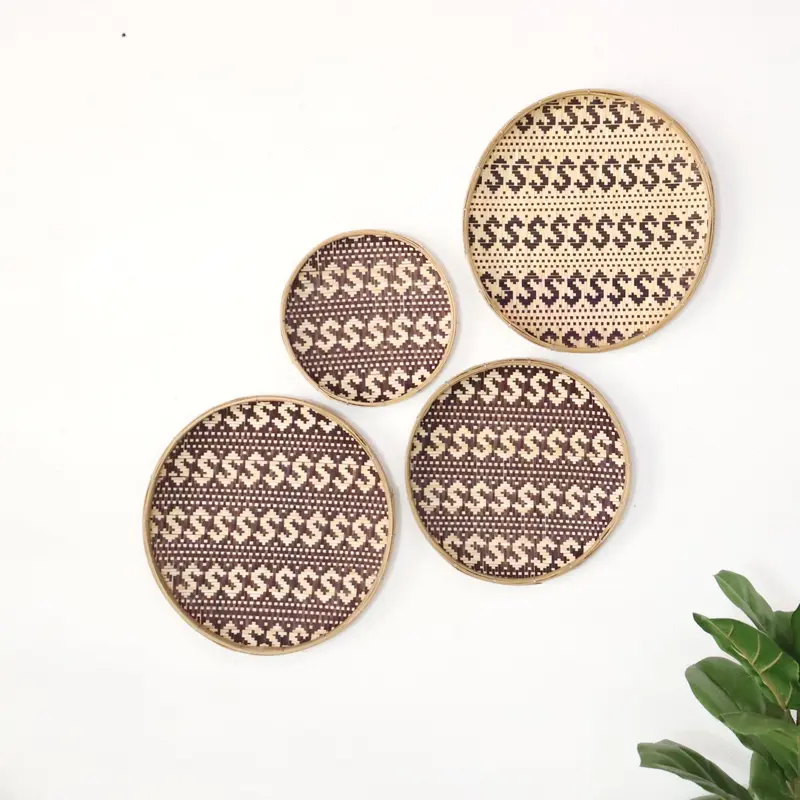 Si Ree - Wall Hanging Art DeCor Set Of 4 By Thaihome