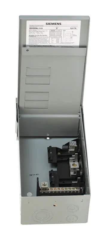 Siemens EQ 125 amps 120/240 V 4 space 8 circuits Surface Mount Main Lug Load Center - Open Box