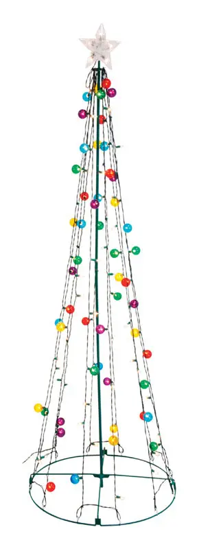 Sienna Incandescent Multi Twinkling String Tree 6.5 ft. Yard Decor - Open Box