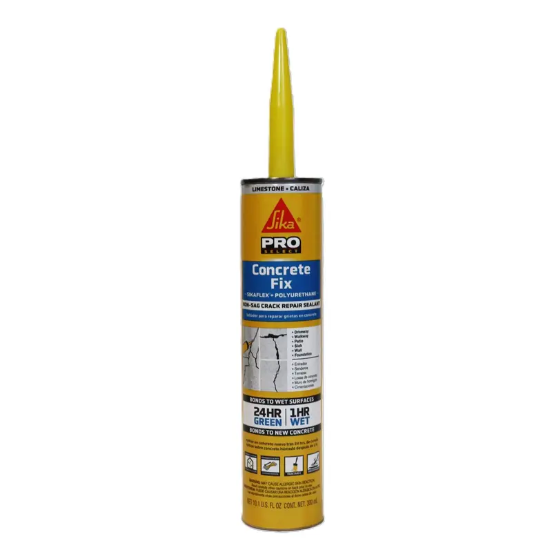 Sika Pro Select Gray Polyurethane Concrete Caulk Sealant 10.1 oz. (Pack of 12)