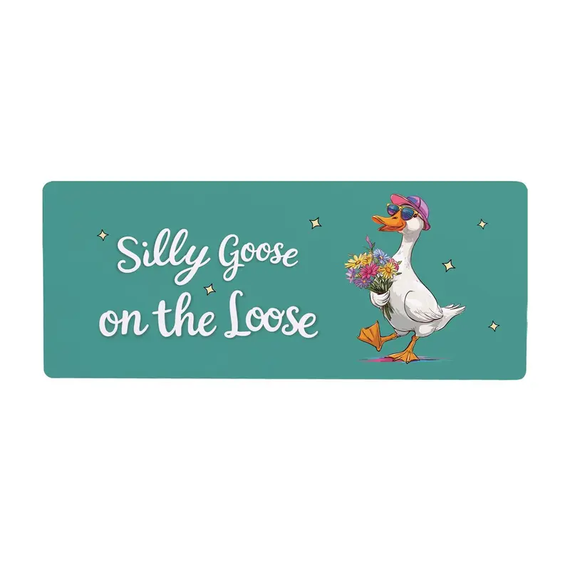 Silly Goose on the Loose PVC Horizontal Yard Sign, 20"Wx 8"H
