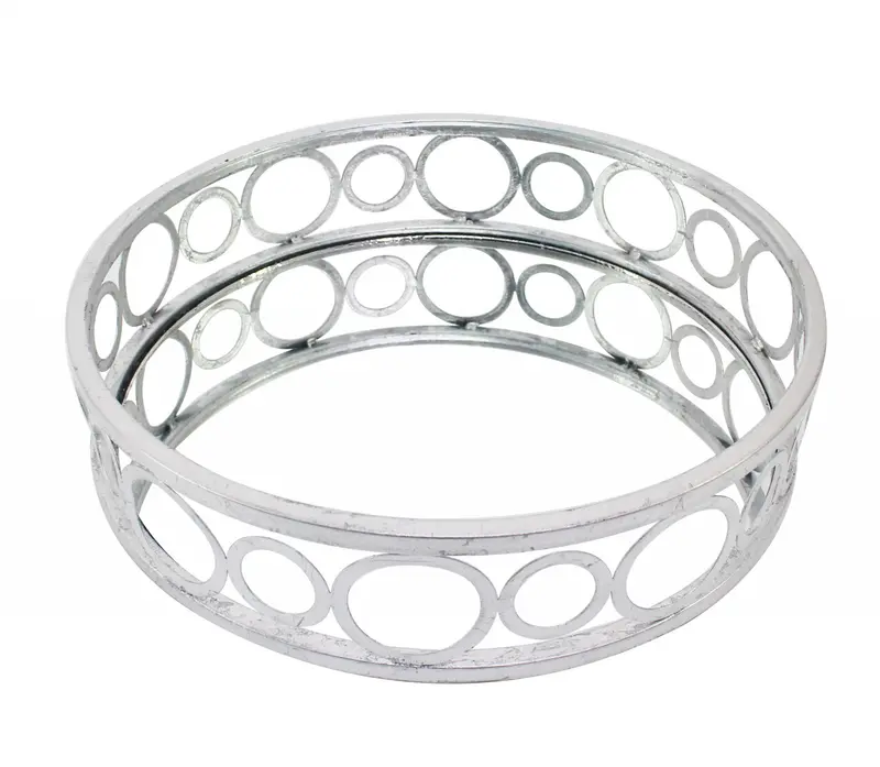 Silver Classic Mirror Tray By Homeroots