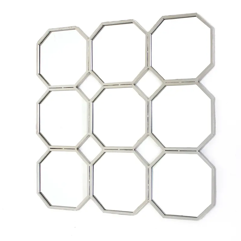 Silver Mirrored Metal - Wall Sculpture By Homeroots