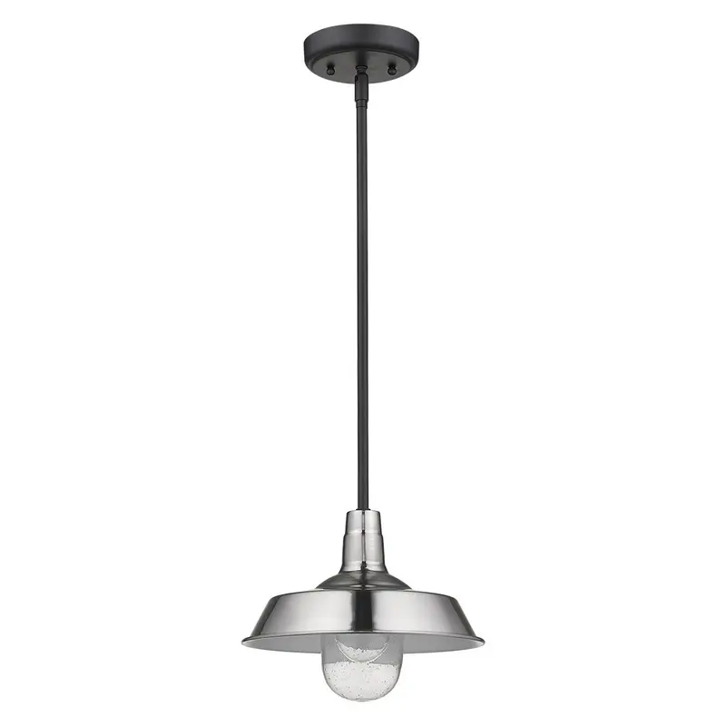Silver Shallow Plate Adjustable Pendant Light By Homeroots