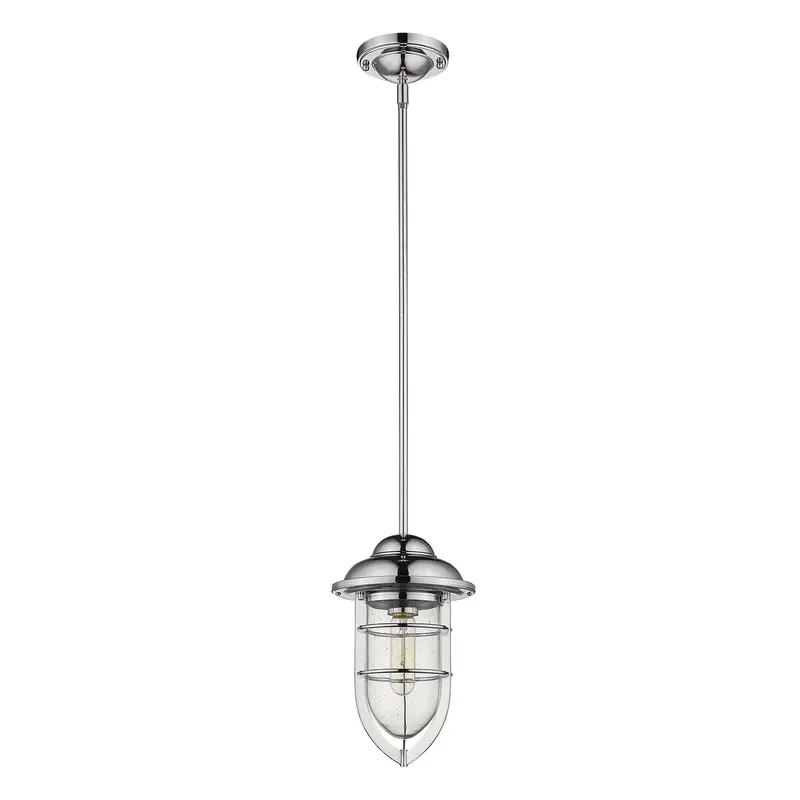Silver Teardrop Shape Pendant Light By Homeroots