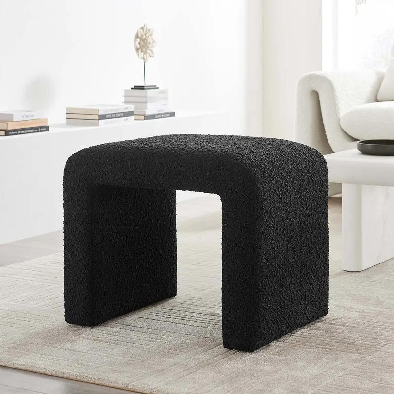 Simba Boucle Fabric Waterfall Stool By Modway - EEI-6737