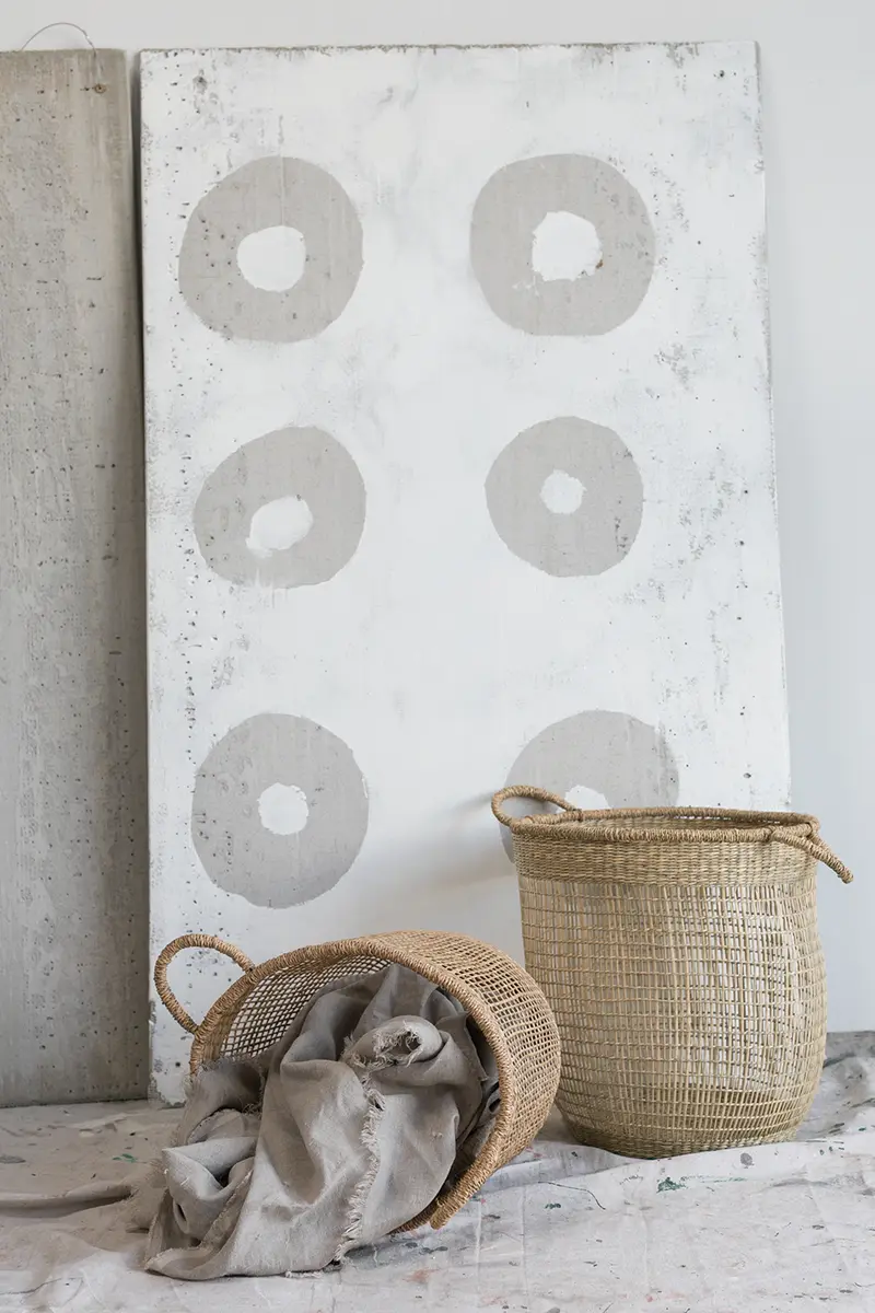 Simona Basket By Accent Decor