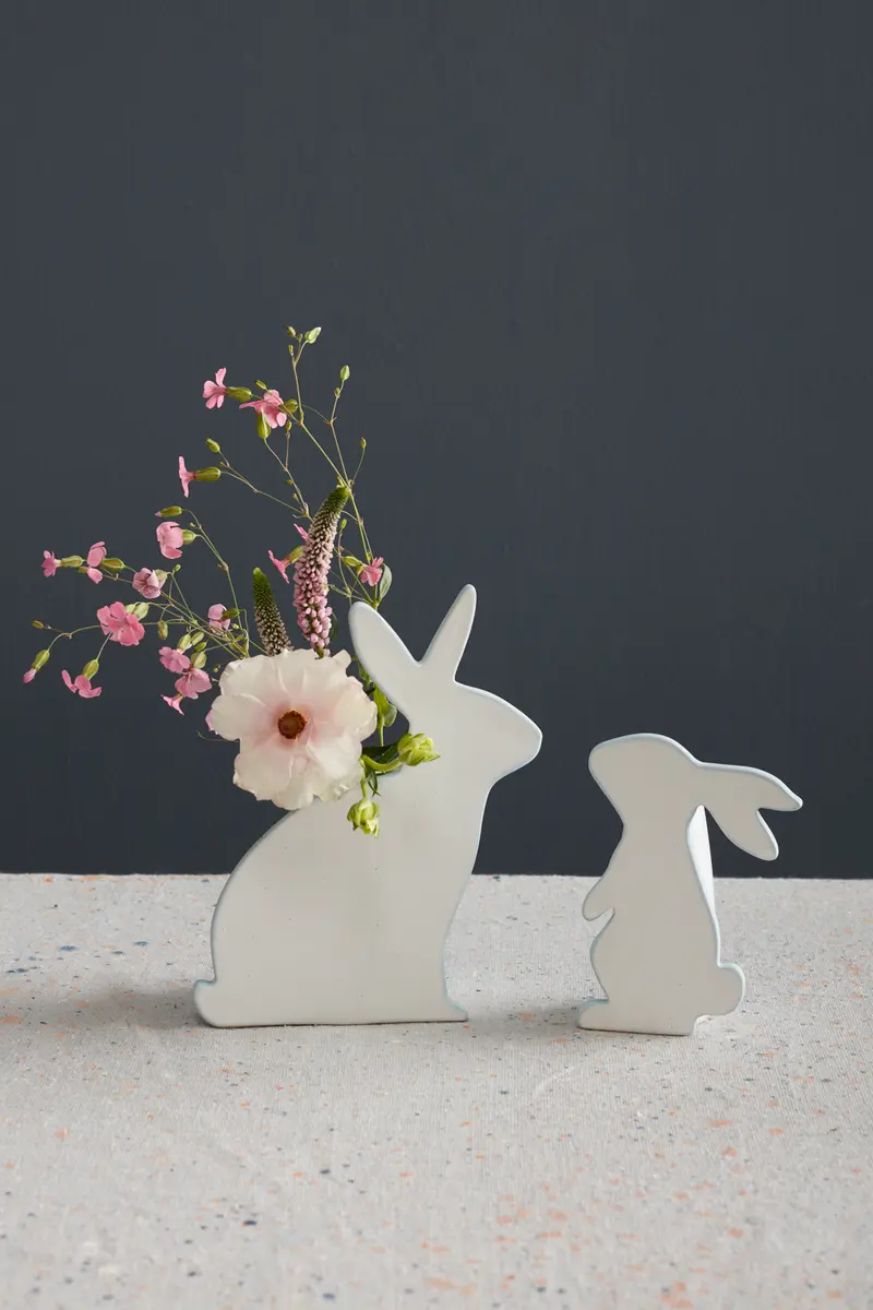 Simple Bunny Vase Set of 4 By Accent Decor