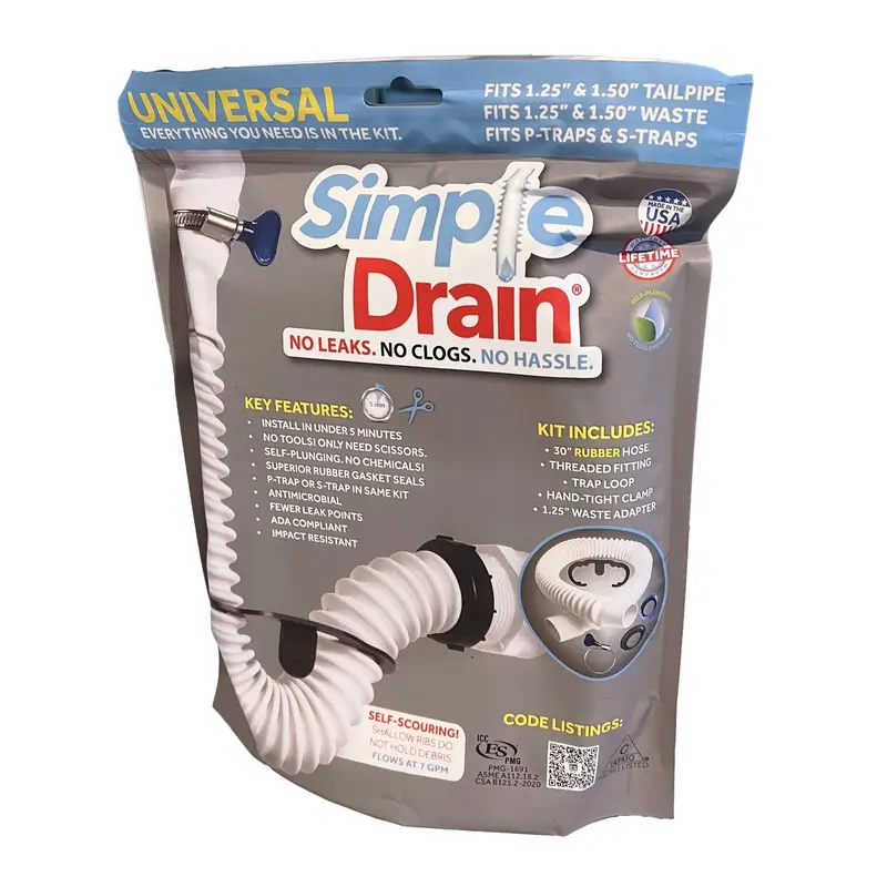 Simple Drain Rubber Sink Drain Kit - Deal of The Week