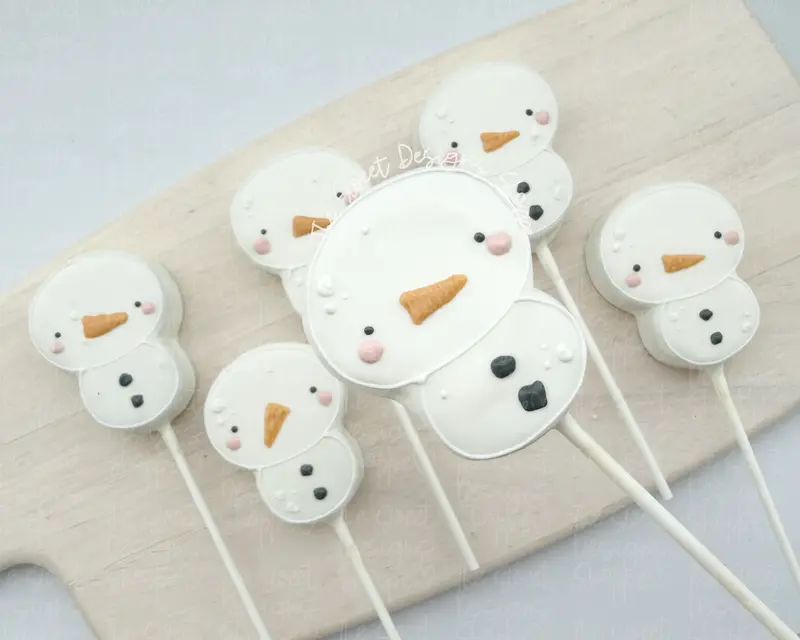 Simple Snowman - Cake Pop Maker Set ( Cutter & Pusher)