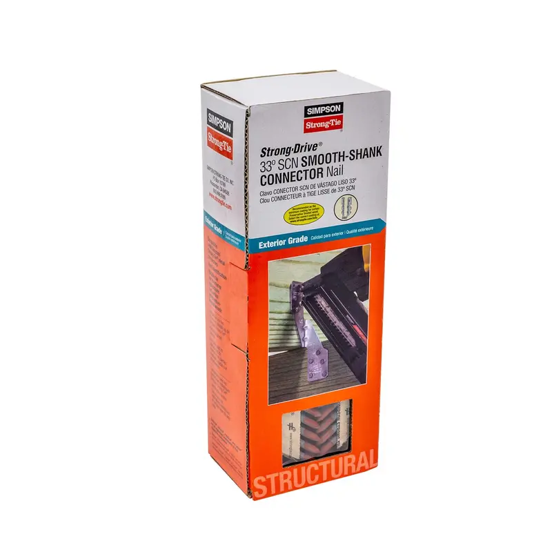 Simpson Strong-Tie 1-1/2 in. Connector Hot Dipped Galvanized Steel Nail Round Head - Open Box