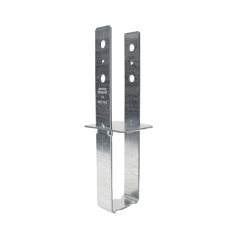 Simpson Strong-Tie 16.69 in. H X 3.94 in. W 7 Ga. Galvanized Steel Column Base - Deal of The Week