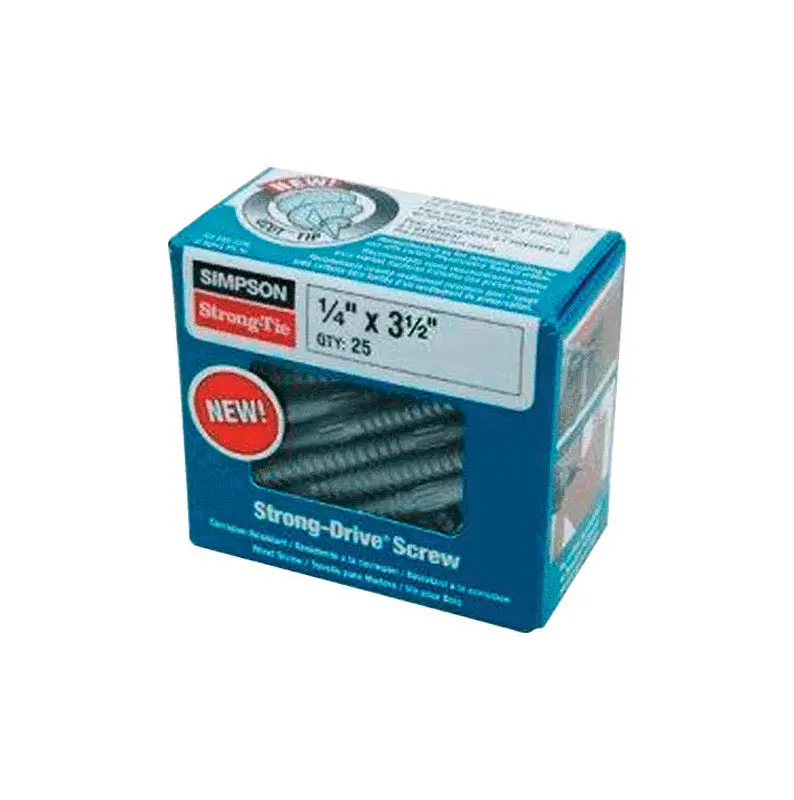 Simpson Strong-Tie Strong-Drive No. 3 Sizes X 3-1/2 in. L Star Hex Head Serrated Structural Screws - Open Box