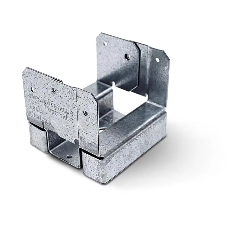 Simpson Strong-Tie ZMAX 3.13 in. H x 5.5 in. W 14 Ga. Galvanized Steel Post Base (Pack of 10) - Open Box