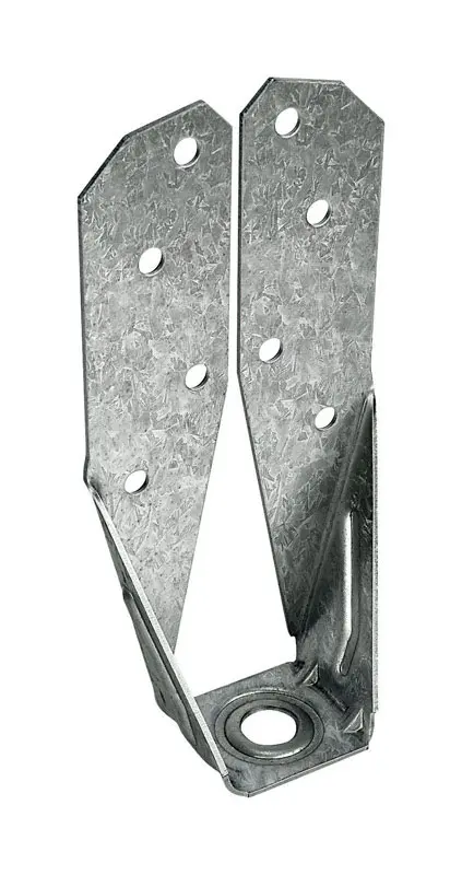 Simpson Strong-Tie ZMax 7.03 in. H x 3.25 in. W 14 ga. Steel Deck Tension Tie - Open Box