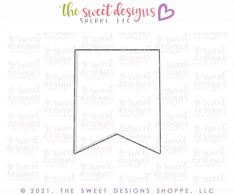 Single Bunting B - Plaque - Cookie Cutter