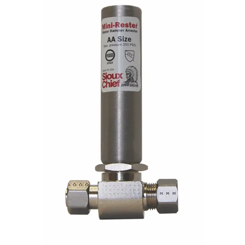 Sioux Chief MiniRester 3/8 in. Compression X 3/8 in. D Compression Copper Water Hammer Arrester 1 pk - Open Box