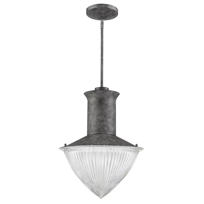 Skylar 1-Light Ash Pendant With Halophane Glass Shade By Homeroots