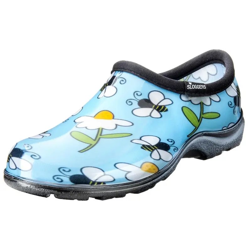Sloggers 5120beebl06 Size 6 Women'S Blue Bee & Flower Print Rain & Garden Shoe - Deal of The Week