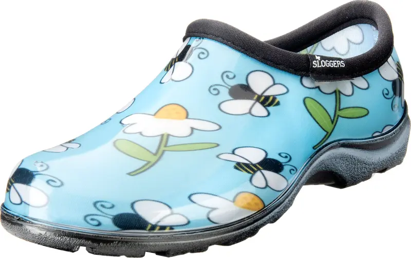 Sloggers 5120beebl09 Size 9 Women'S Blue Bee & Flower Print Rain & Garden Shoe - Deal of The Week