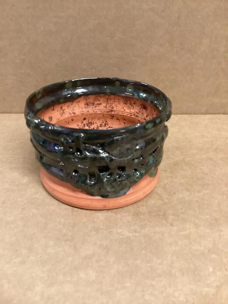 Small Green Terracotta Planter CC