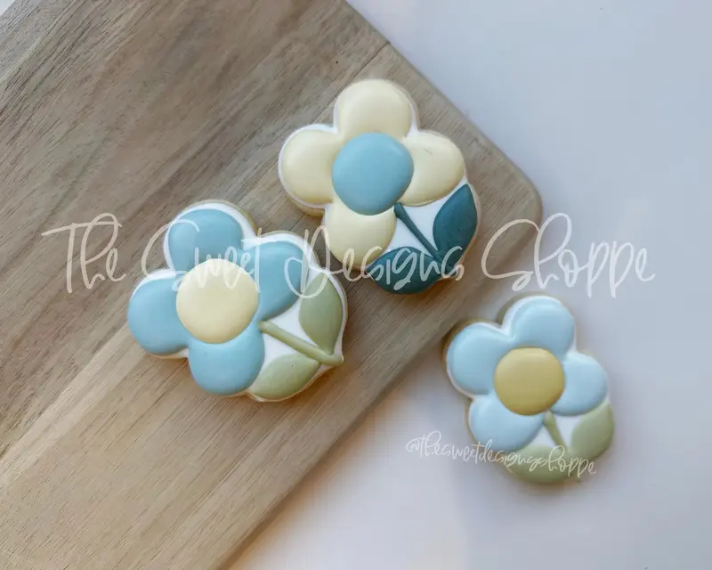 Small Stacked Flower - Cookie Cutter