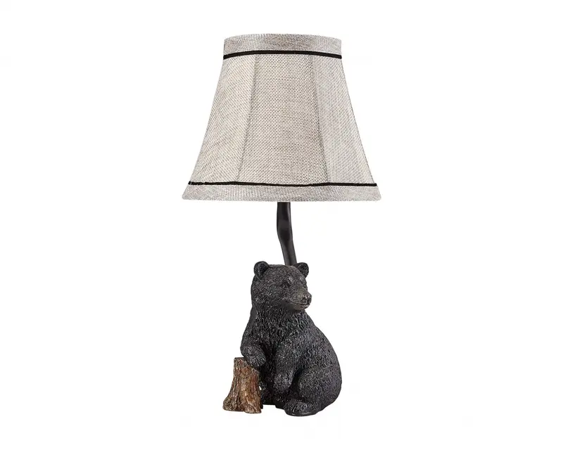 Smokey Bear in Woodlands Accent Lamp By Homeroots