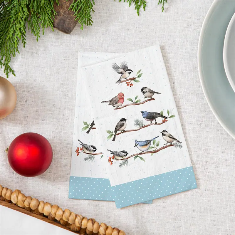 Snowbirds Guest Towel Set of 15