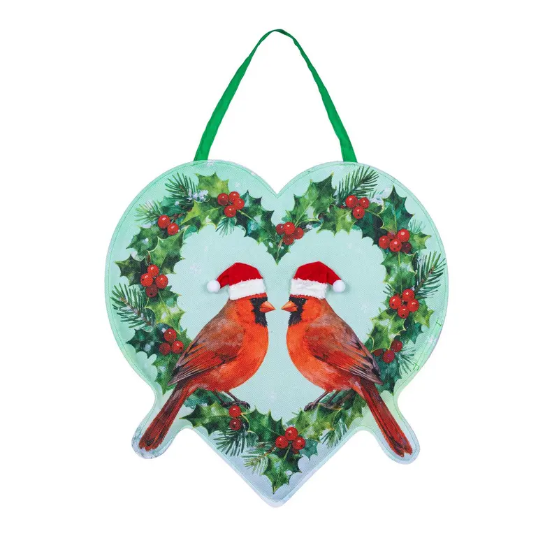 Snowbirds Shaped Door Decor, Love Warms Winter
