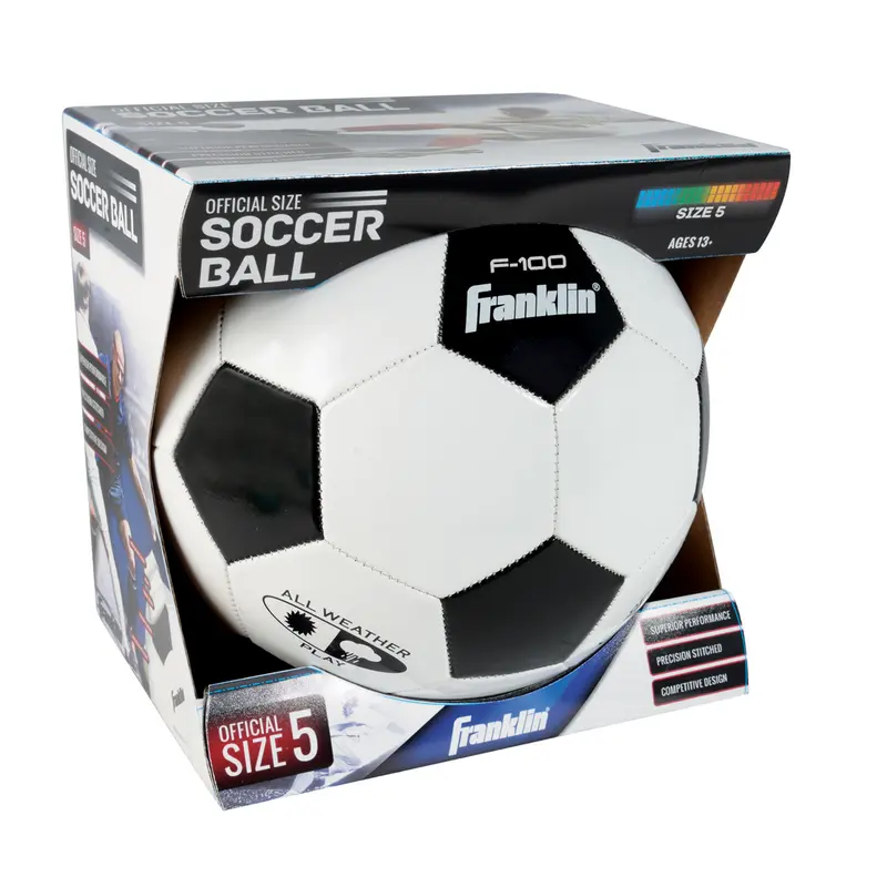SOCCERBALL BLK/WHT S5