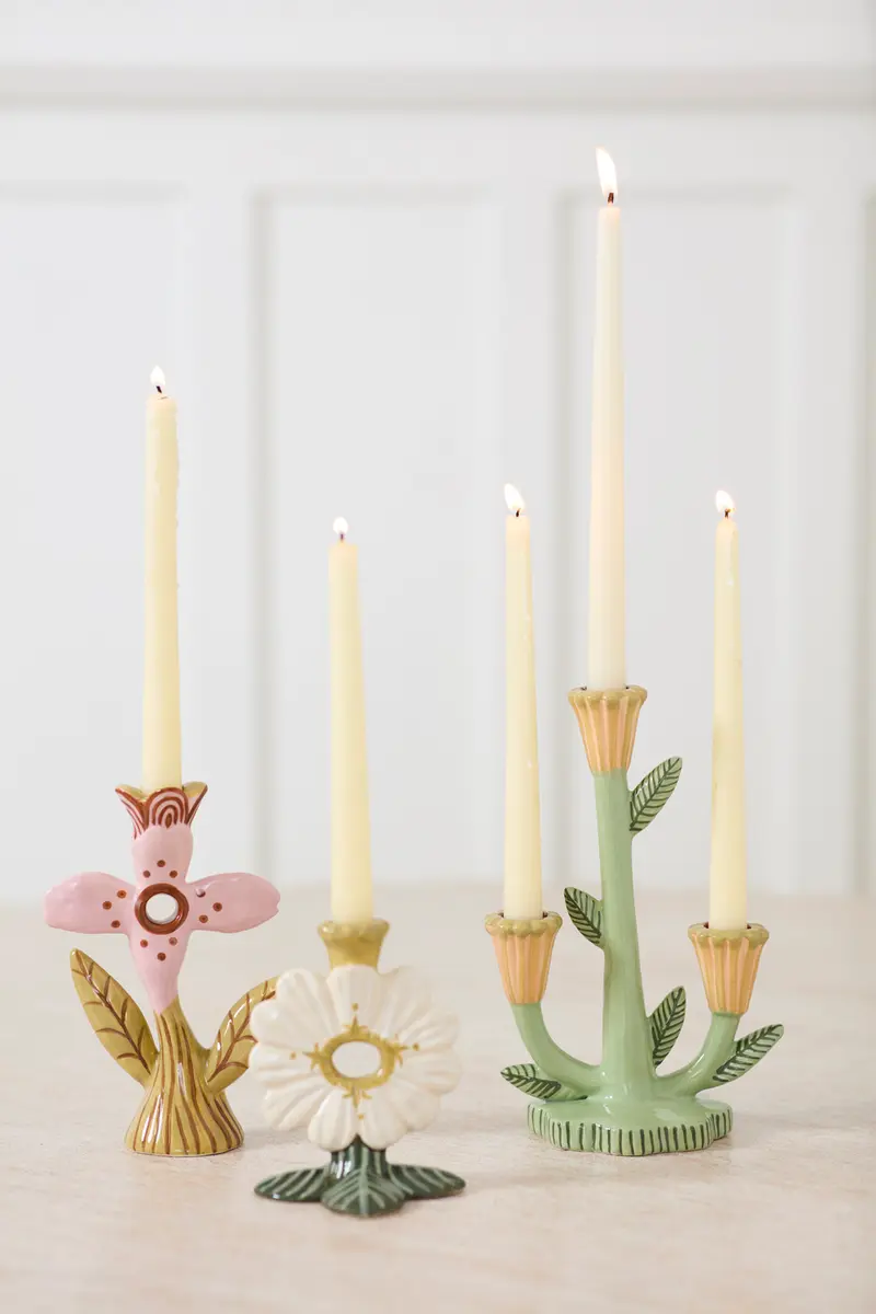 Soft Petal Candleholder - Limited Edition Set of 4 By Accent Decor