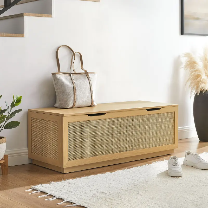 Soma 47" Rattan Storage Bench by Modway
