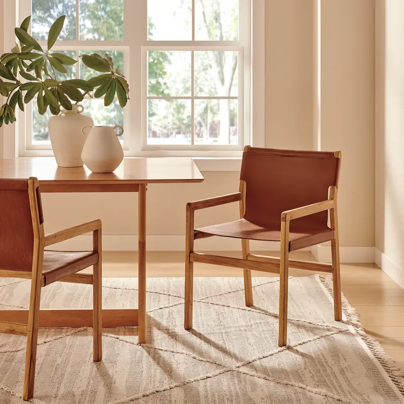 Sonora Leather Dining Chair by Modway