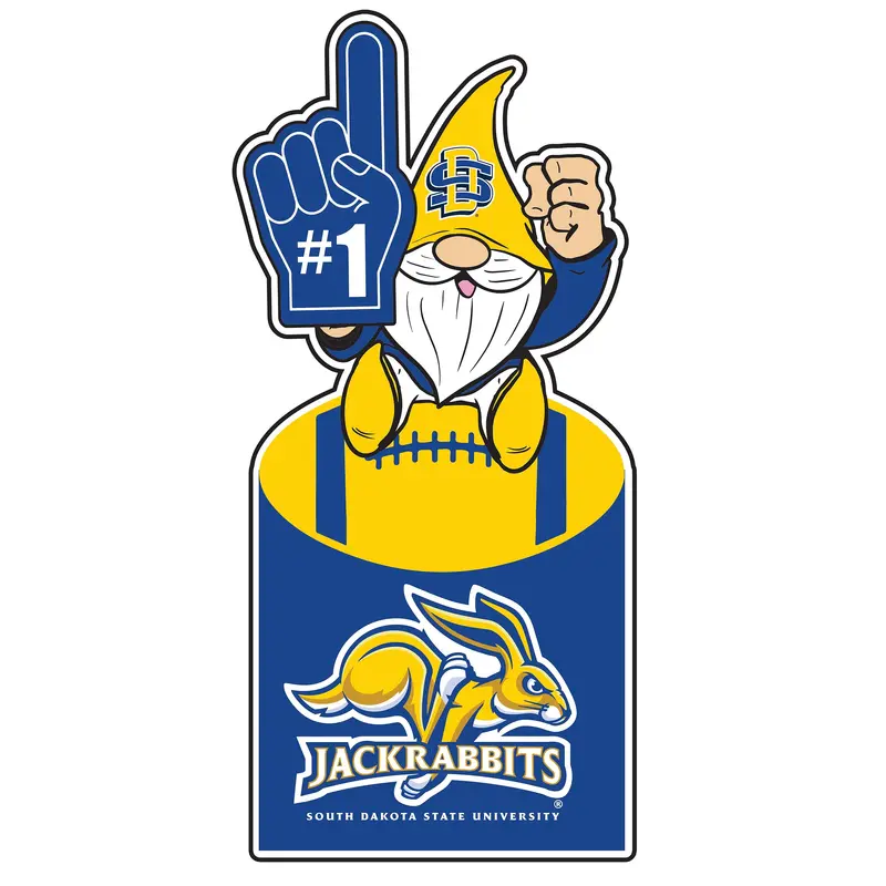 South Dakota State University Gnome Metal Sign 10"L x 30"H