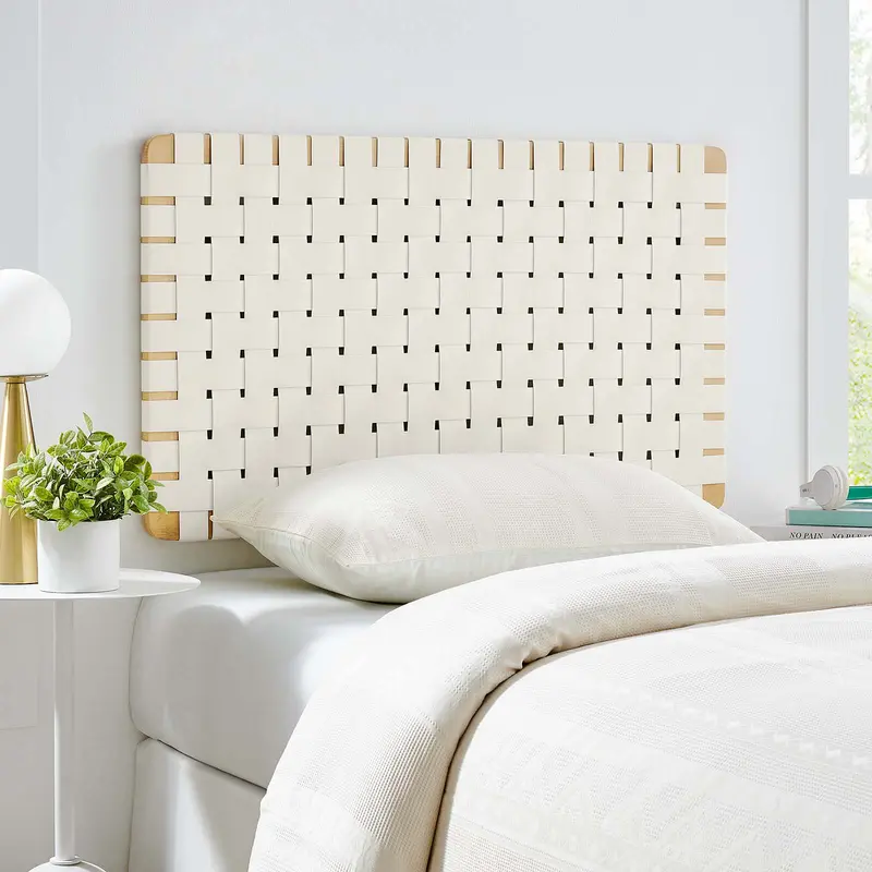Sparta Weave Wall-Mount Twin Vegan Leather Headboard By Modway - MOD-7120