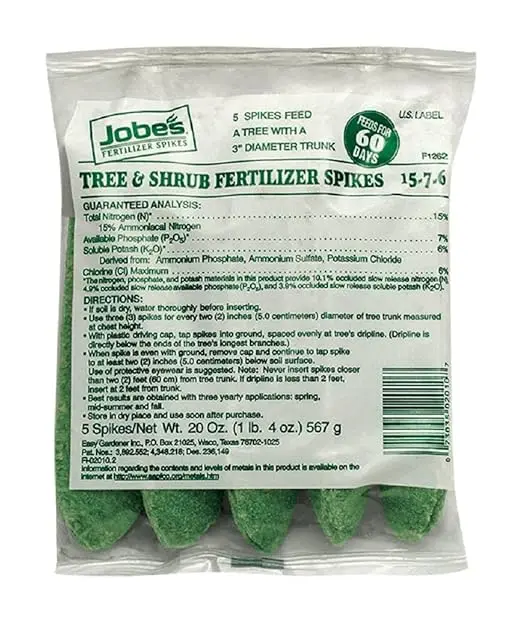 SPIKES TREE SHRUB FERTILIZER 5PK